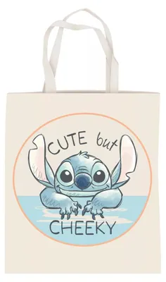 Obrázek produktu pro Látková taška Disney Lilo a Stitch Cheeky, nákupní taška 44 cm
