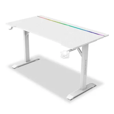 Zdjęcie produktu dla Alpha Gamer Starla RGB, Prosty, Kształt wklęsły, Płyta wiórowa, Stal, Gaming, Włókno węglowe