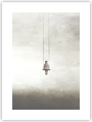 Produktbild von Poster - Poster ohne Rahmen - Schwingen rein Wolken - 30x40 cm - Wand Bild - Wanddeko - Wandbilder - Kunstposter - Wandposter - Bilder - Kunstdruck - Wanddekoration - Wandbild - P2XPA30x40-4875