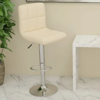 Produktbild von Cloris Designermöbel Barhocker Creme Kunstleder 2024 Neu