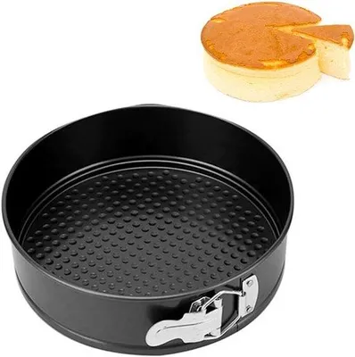 Productafbeelding van Springvorm Rond - Taartvorm Bakvorm - Cakes Bakken - Anti-aanbaklaag - 22 cm - Zwart