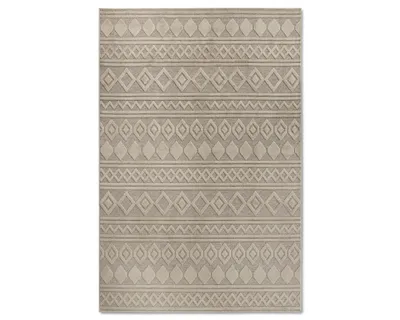 Zdjęcie produktu dla Dywan nowoczesny do salonu 160x230cm, beżowy wytłaczany wzór 3D