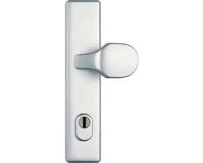 Zdjęcie produktu dla Okucie zabezpieczające drzwi ABUS HLZS814 F1 aluminium z zabezpieczeniem cylindra kątowe 20351