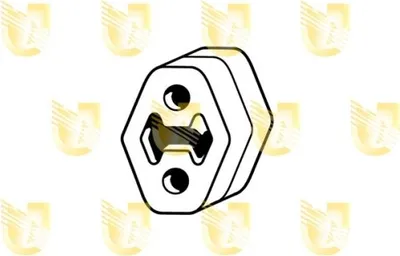 Produktbild von UNIGOM Auspuffgummi 165104 für VW POLO (9N) 28g