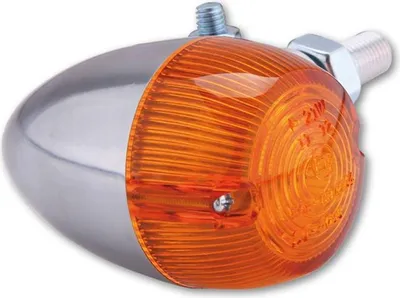 Image de HIGHSIDER Smart Bullet Light Ampoules Clignotants Boîtier argent / Lentille orange (pièce), avant & arrière