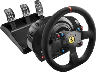Zdjęcie produktu dla Thrustmaster T300 Force-Feedback Lenkrand Ferrari Integral Racing Wheel Alcantara Edition PS3, PS4, PC