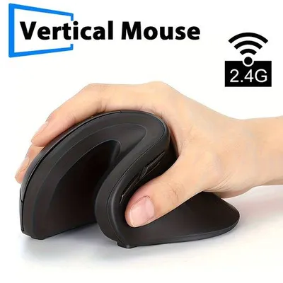 Obrázek produktu pro Ergonomická bezdrátová herní myš, tichá univerzální 3D myš pro notebooky