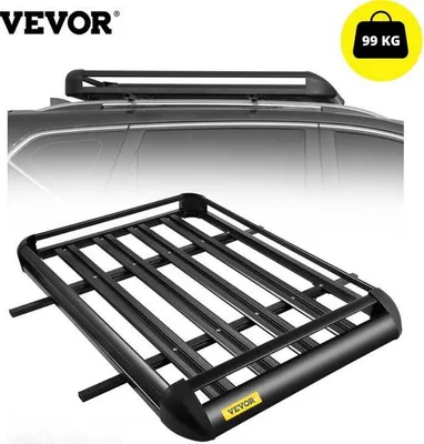 Image de Barres de toit universelles pour voiture, noir aluminium, 90 kg