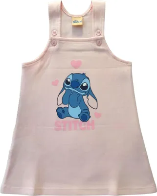 Produktbild von Disney Lilo & Stitch Baby Latzkleid für Mädchen - Stitch Kleid mit Trägern Rosa 62-68