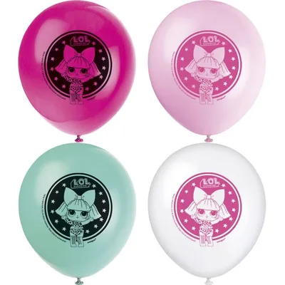 Productafbeelding van Ballonnen, diameter 30 cm, LOL Surprise!, ongeveer 30 cm diameter / 8 stuks.