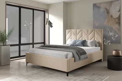 Obrázok produktu pre Čalúnená posteľ 160x200 ODETA 6 - svetlo béžová