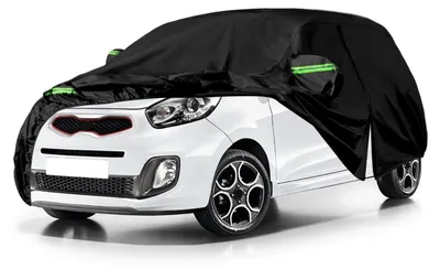 Productafbeelding van Waterdichte autodekking voor Kia Picanto (2003-2024), zwart, ademend, volledige garagebescherming