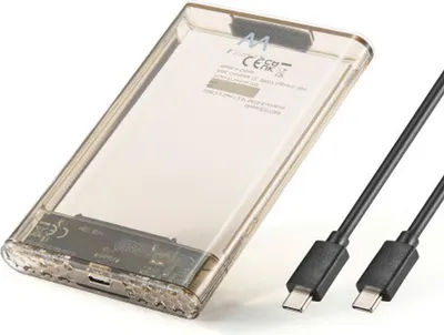 Obrázok produktu pre Ewent EW7068, Obal pre SSD, 2.5", eSATA, 5 Gbit/s, USB pripojenie, Priehľadná