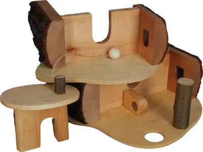 Immagine prodotto di Legno magico Casa dell'albero nano Casa delle bambole marrone Nuovo