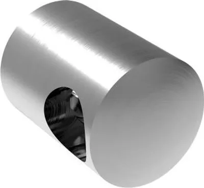 Produktbild von Querstabhalter Edelstahl Durchgehend 12,0 mm flach Reling V2A Pfosten Füllstabhalter