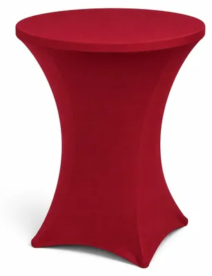 Produktbild von Stretch-Husse für Stehtisch Ø 80 cm, Höhe 110 cm – elastisch, knitterfrei - Bordeaux