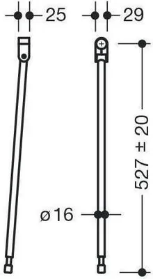 Produktbild von HEWI 950.50.027XA 99 Bodenstütze f.SK-Griffe 801.50.,