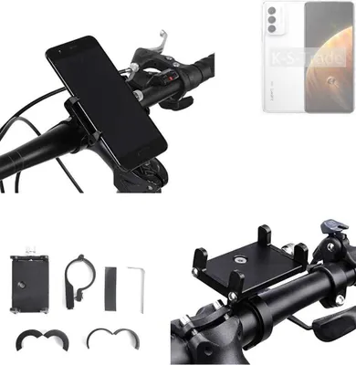 Produktbild von K-S-Trade Handyhalterung für das Fahrrad kompatibel mit Infinix Zero 5G Halter Lenkstange Fahrradhalterung Motorrad Bike Mount Befestigung Smartphone