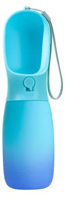 Hundetrinkflasche 500 ml mit Futterbehälter, tragbar, für Reisen