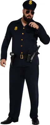 Produktbild von Polizist - Kostüm für Erwachsene Gr. M-XXL, Größe:XXL