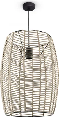 Produktbild von LED Pendellampe Wohnzimmer Hängeleuchte Esszimmer Vintage Korboptik Boho Natur