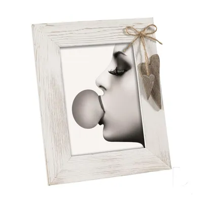 Produktbild von A1913 HEARTS WHITE Bilderrahmen Holz 13x18 weiß