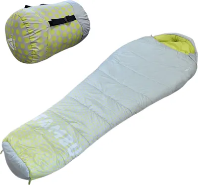 Produktbild von TAMBU Outdoor Camping Mumienschlafsack nachhaltiger Sommerschlafsack 225 x 80 aus recyceltem Material ultraleicht & platzsparend