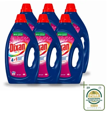Produktbild von 6 x Dixan Flüssigwaschmittel Color für Buntwäsche - Vorratspackung - 6 Stücke
