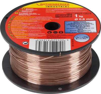 Image de ROTHENBERGER Industrial Fil à souder en acier inoxydable 0,8 mm / 1 kg - 31235