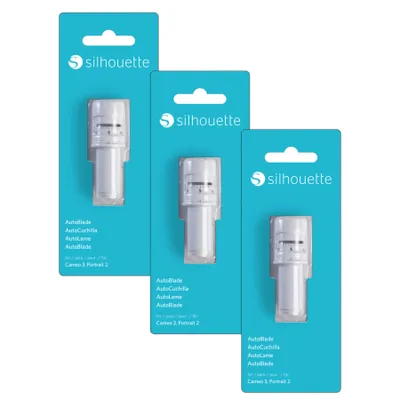 Produktbild von Silhouette - 3er Pack SILH-BLADE-AUTO - Ersatzmesser für Cameo 3 und Portrait 2