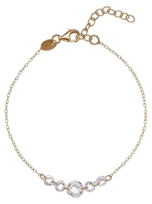 Image de Bracelet pour femme plaqué or avec zircons clairs AL4841.01.000