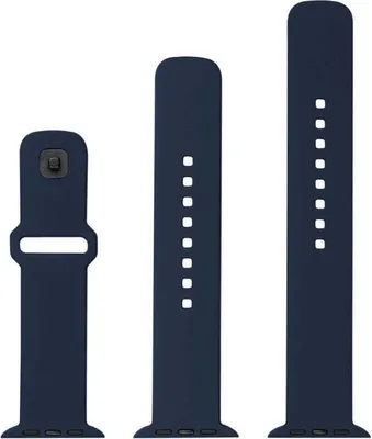 Produktbild von Armband für Apple Watch 2/1 49 mm, Fixed Silicone Strap, Dunkelblau