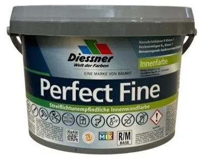 Produktbild von Diessner Perfect Fine weiß 1 Liter Streiflichtunempfindliche Innenwandfarbe