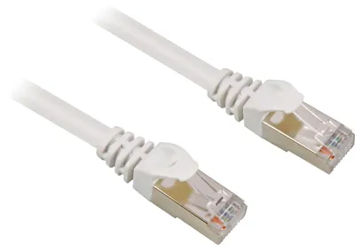 Produktbild von Patchkabel RJ45 Stecker > RJ45 Stecker CAT.6 S/FTP (weiß, 1,5 Meter)