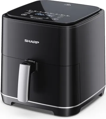 Produktbild von SHARP AF-GS552AE-B Heißluft-Fritteuse - 5.5L -1650 w, schwarz/silber