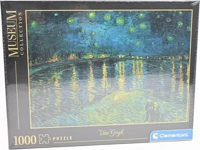 Produktbild von Clementoni Puzzle Kunstwerke Sternennacht über der Rhône, 1000 Teile.