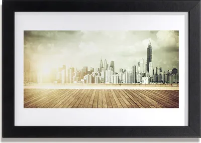 Produktbild von Bild 30x20 MDF-Rahmen Wandkunst New York City Wolkenkratzer