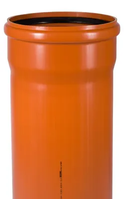 Produktbild von PVC-Abwassermuffenrohr Osma KGEM SN4, DN 500 x 12,3 x 1000 mm, orange