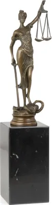 Imagen del producto de BR-188: Una escultura de bronce que representa a la Justicia