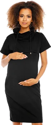 Zdjęcie produktu dla PeeKaBoo Damska sukienka ciążowa Shnas Czarny XXL