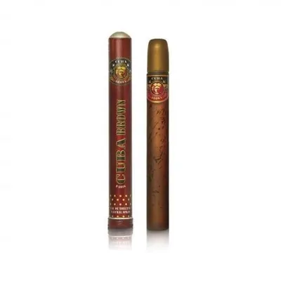 Two perfume bottles shaped like cigars, one standing upright and the other slightly behind it.