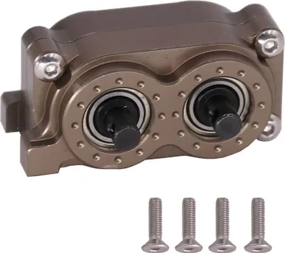 Produktbild von CNC Metal SCX10 Getriebeübertragungsgehäuse für 1/10 RC Crawler Axial 90046 Standard Metall
