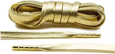 Produktbild von Lederschnürsenkel - Gold - 90 cm