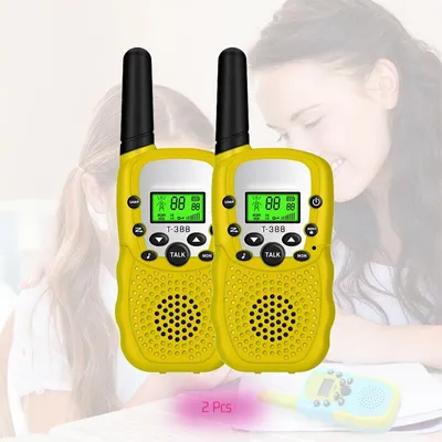 Produktbild von Kinder Walkie Talkie 2PCS Outdoor Remote Control Interaktives Spielzeug mit Hintergrundbeleuchtung LCD-Taschenlampe Urlaub Geschenk für Jungen und Mädchen