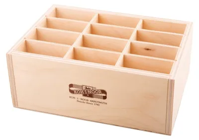 Produktbild von Aufsteller / Holz- Aufsteller leeer mit 12 Fächern