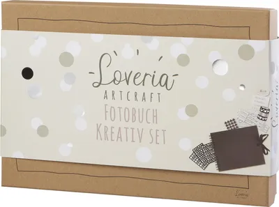 Produktbild von Fotobuch Kreativ Set Loveria schwarz