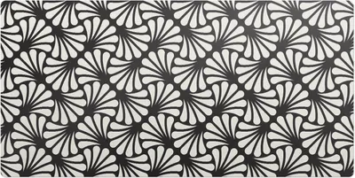 Produktbild von Florales Retro-Muster– Schreibtischunterlage – Schreibtisch Tischunterlage – 120x60 cm – Unterlage Groß Schreibtischmatte