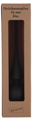 Produktbild von TrendLine Christbaumspitze aus Glas 26 cm schwarz matt