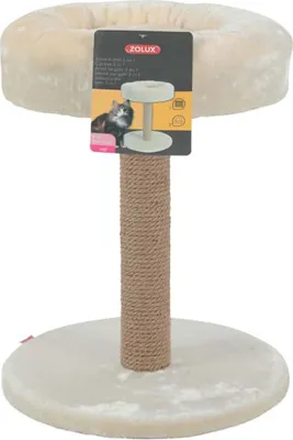 Image de Zolux 504057BEI - Arbre à chat 2 en 1, beige