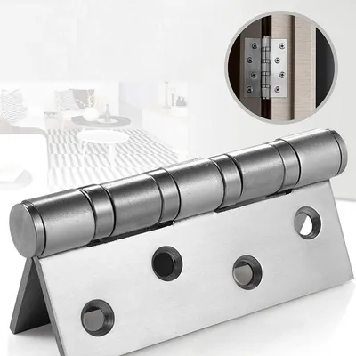 Produktbild von 10 x Edelstahl Scharniere Tor - Schwerlast Türbänder - Gartentor Edelstahlscharniere 100mm x 75,5mm - Boote Beschlag Set - Steckverbinder für Möbel, Fenster, Schrank mit Befestigung - Türscharnier
